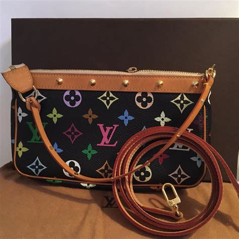 louis vuitton multicolor black pochette|louis vuitton multicolor collection.